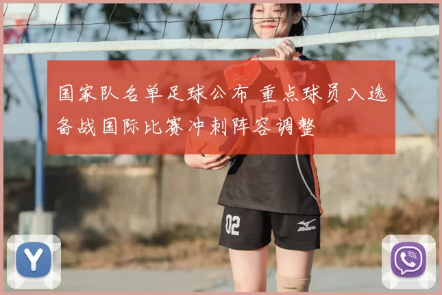 国家队名单足球公布 重点球员入选备战国际比赛冲刺阵容调整
